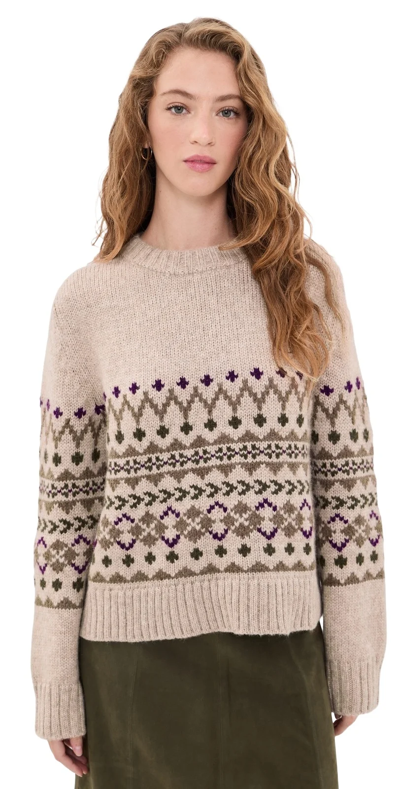 Sterling Oatmeal Alpaca Crewneck