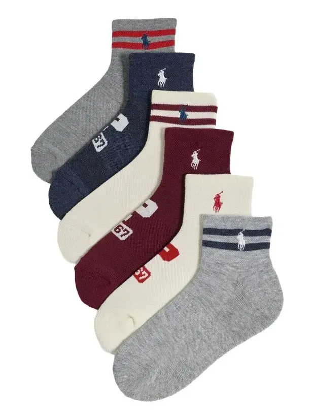 Varsity P Logo Socks 6-Pack Varsity P Logo Socks 6-Pack