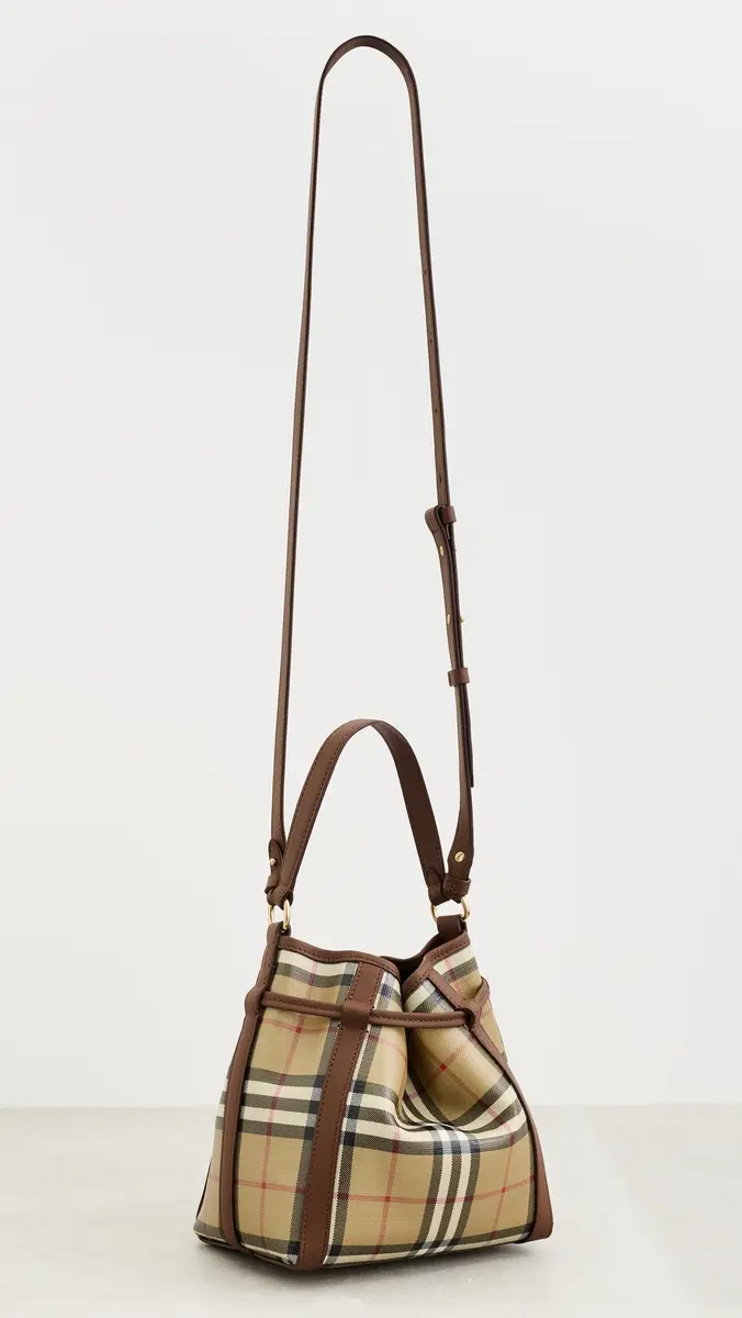 Burberry Mini Drawstring Bucket Bag | Thumbnail 4 Burberry Mini Drawstring Bucket Bag | Thumbnail 4