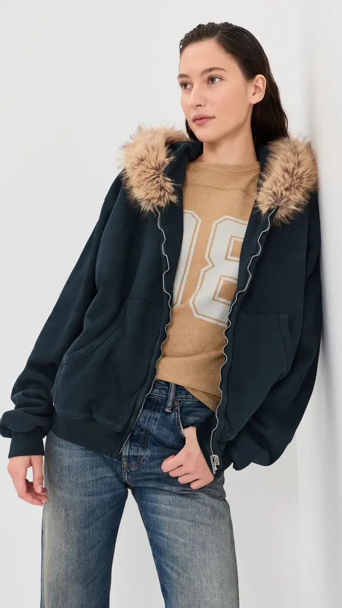Acne Studios Faux Fur Hooded Jacket | Thumbnail 2 Acne Studios Faux Fur Hooded Jacket | Thumbnail 2