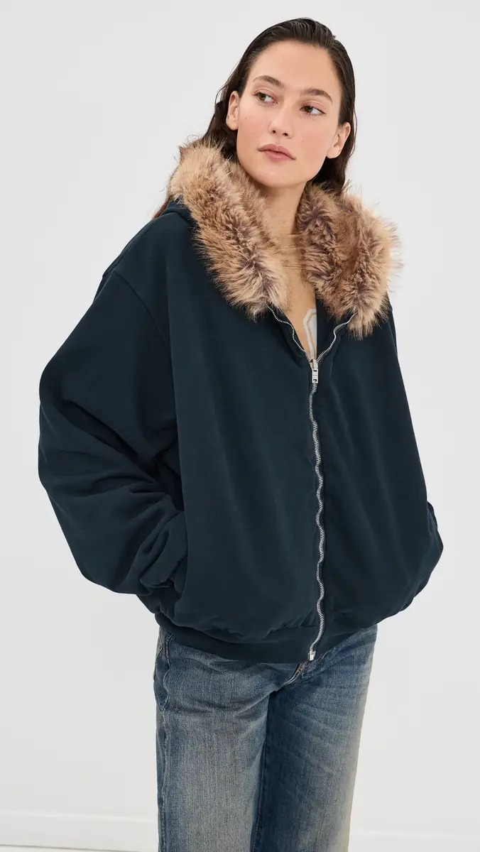 Acne Studios Faux Fur Hooded Jacket | Thumbnail 3 Acne Studios Faux Fur Hooded Jacket | Thumbnail 3