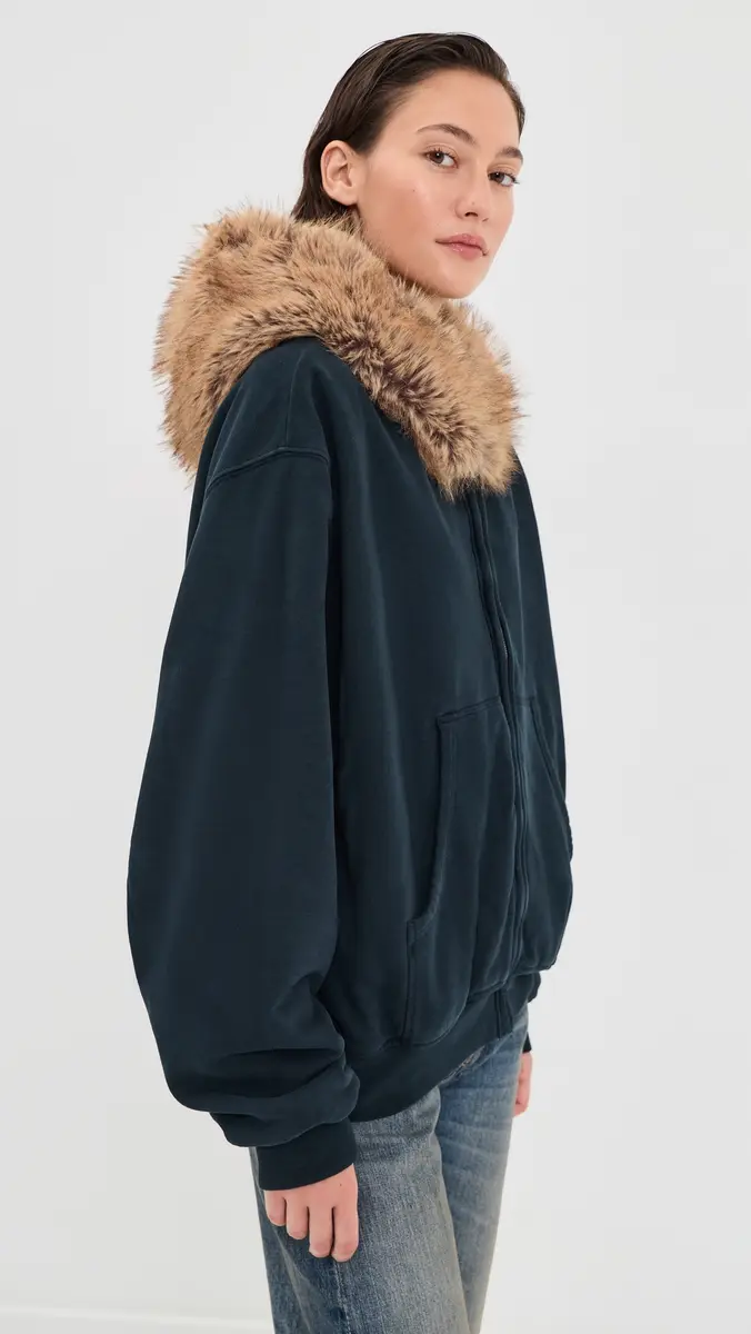 Acne Studios Faux Fur Hooded Jacket | Thumbnail 5 Acne Studios Faux Fur Hooded Jacket | Thumbnail 5