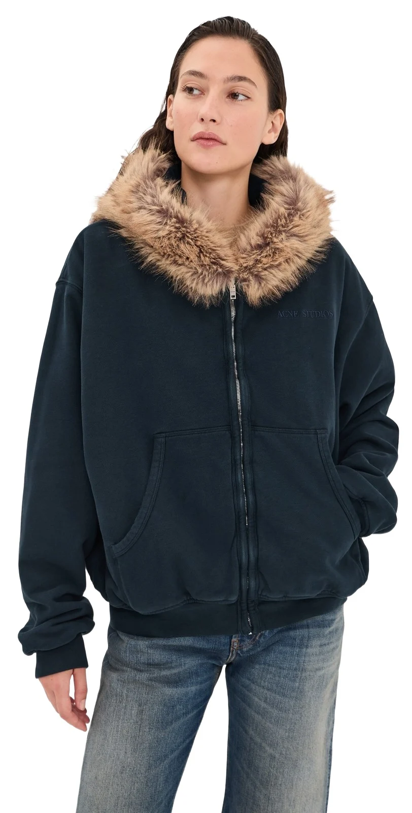 Faux Fur Hooded Jacket Faux Fur Hooded Jacket