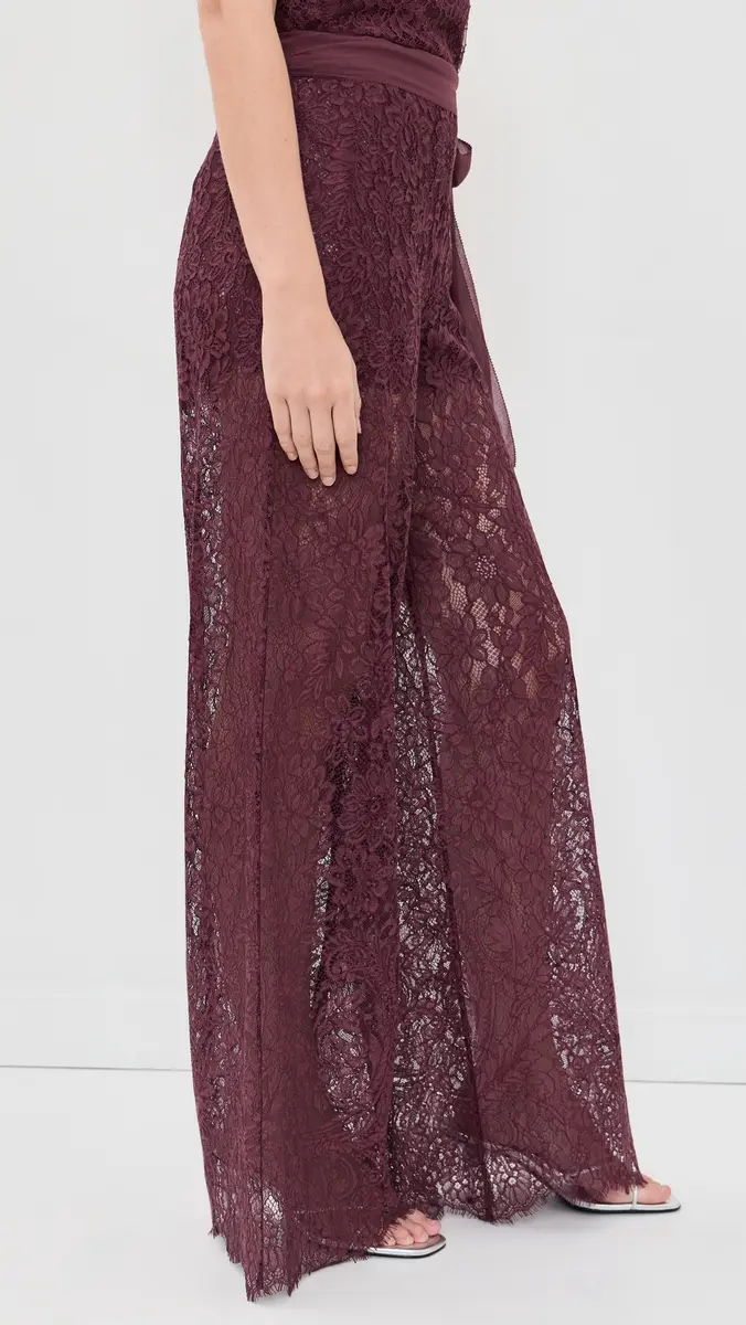 LoveShackFancy Riana Lace Pants | Thumbnail 4 LoveShackFancy Riana Lace Pants | Thumbnail 4