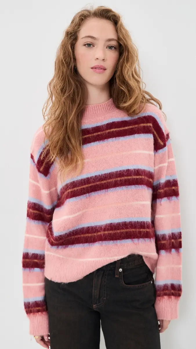 MINKPINK Aspen Brushed Stripe Sweater | Thumbnail 2 MINKPINK Aspen Brushed Stripe Sweater | Thumbnail 2