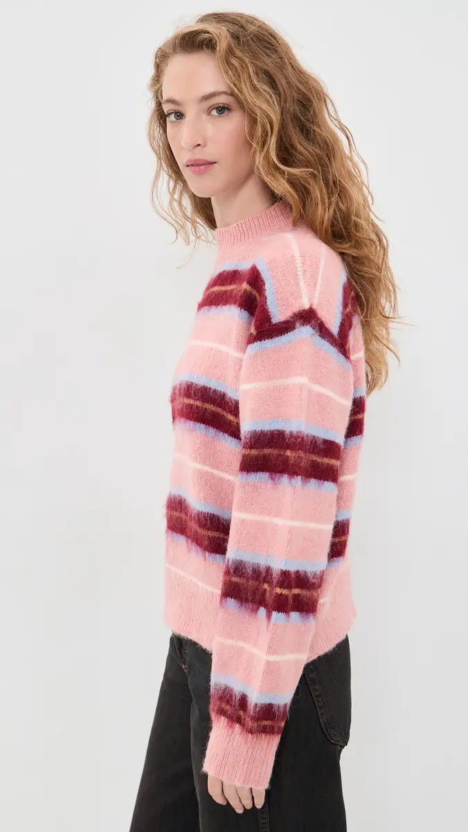 MINKPINK Aspen Brushed Stripe Sweater | Thumbnail 4 MINKPINK Aspen Brushed Stripe Sweater | Thumbnail 4