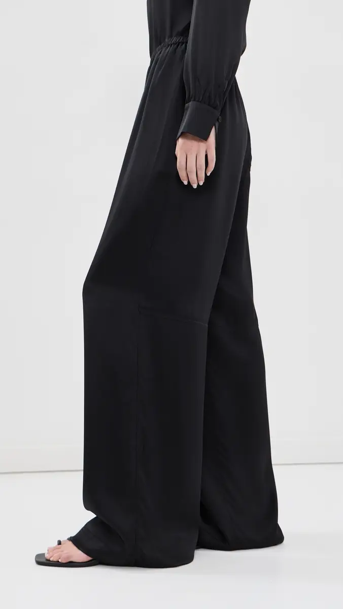 Sablyn Lexi Low Relaxed Silk Pull On Pants | Thumbnail 4 Sablyn Lexi Low Relaxed Silk Pull On Pants | Thumbnail 4