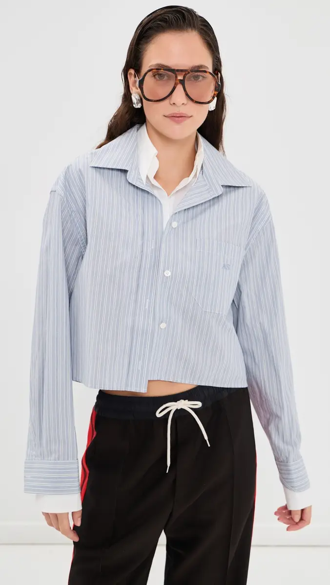 Acne Studios Layered Long Sleeve Button Up Shirt | Thumbnail 2