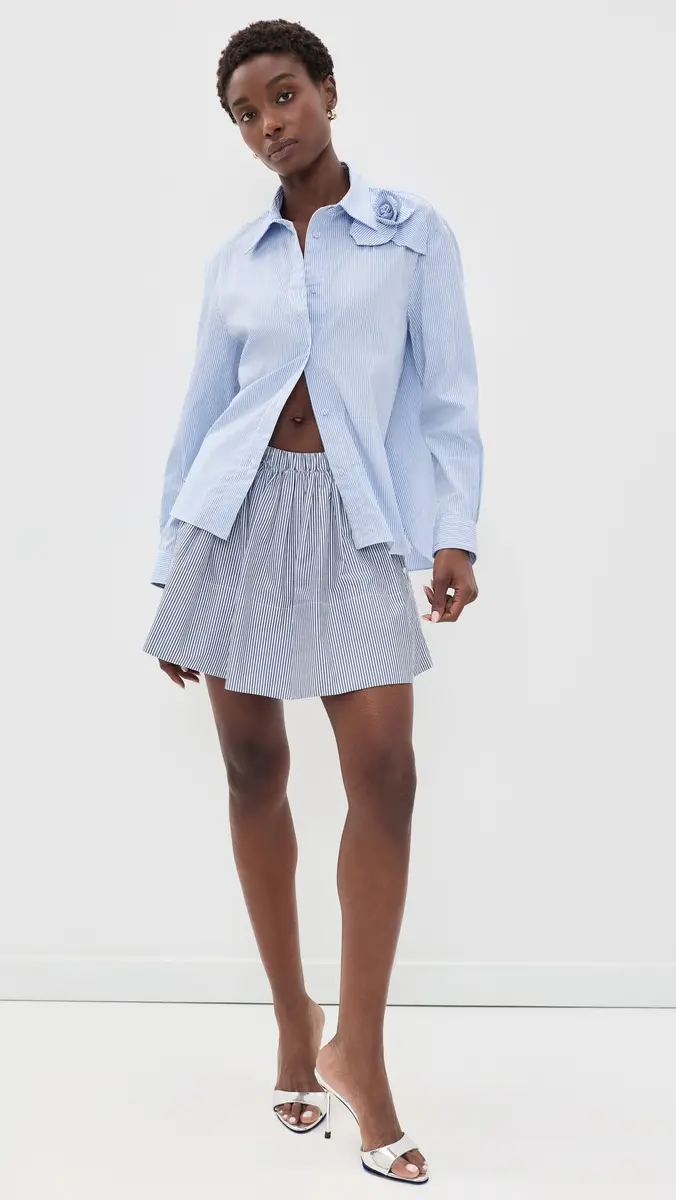 Aknvas Poplin Rose Button Down Shirt | Thumbnail 5 Aknvas Poplin Rose Button Down Shirt | Thumbnail 5
