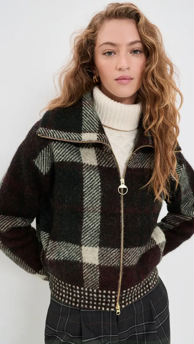 Barbour Carville Knitted Zip Through Jacket | Thumbnail 2 Barbour Carville Knitted Zip Through Jacket | Thumbnail 2