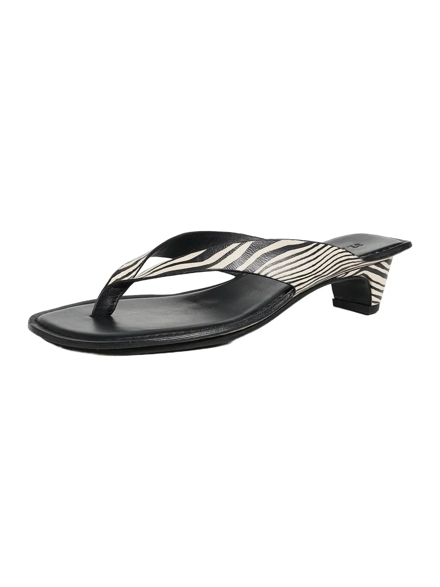 St. Agni Opanka Heeled Flip Flops