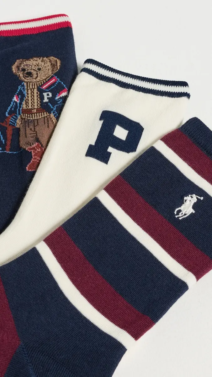 Polo Ralph Lauren Fall Bear Socks 3-Pack | Thumbnail 3 Polo Ralph Lauren Fall Bear Socks 3-Pack | Thumbnail 3