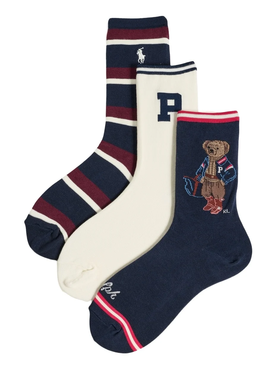 Polo Ralph Lauren Fall Bear Socks 3 Pack