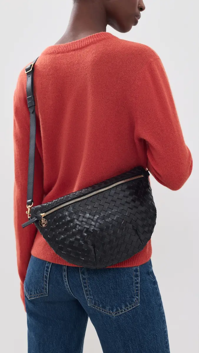 Clare V. Clare V. Grande Fanny Woven Leather Belt Bag | Thumbnail 3 Clare V. Clare V. Grande Fanny Woven Leather Belt Bag | Thumbnail 3