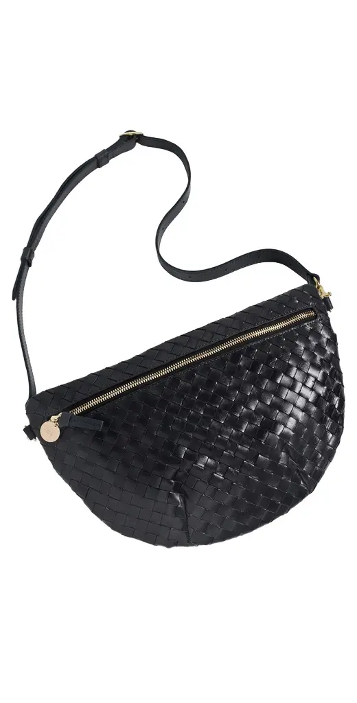 Clare V. Clare V. Grande Fanny Woven Leather Belt Bag
