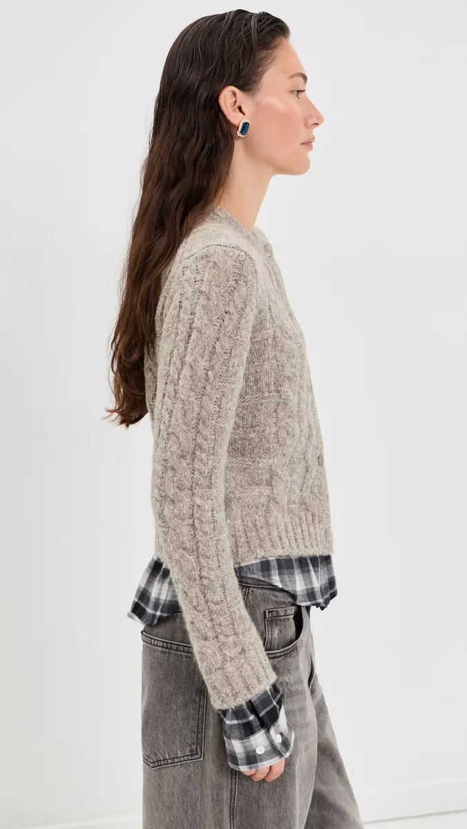 Acne Studios Fitted Cardigan | Thumbnail 4 Acne Studios Fitted Cardigan | Thumbnail 4