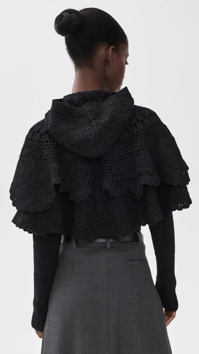 Sea Wright Knit Crochet Poncho | Thumbnail 3 Sea Wright Knit Crochet Poncho | Thumbnail 3
