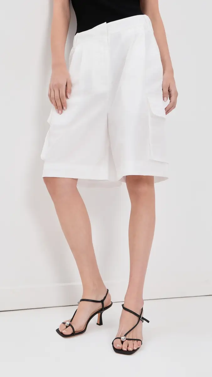 Tibi Crispy Nylon Stella Shorts | Thumbnail 2 Tibi Crispy Nylon Stella Shorts | Thumbnail 2