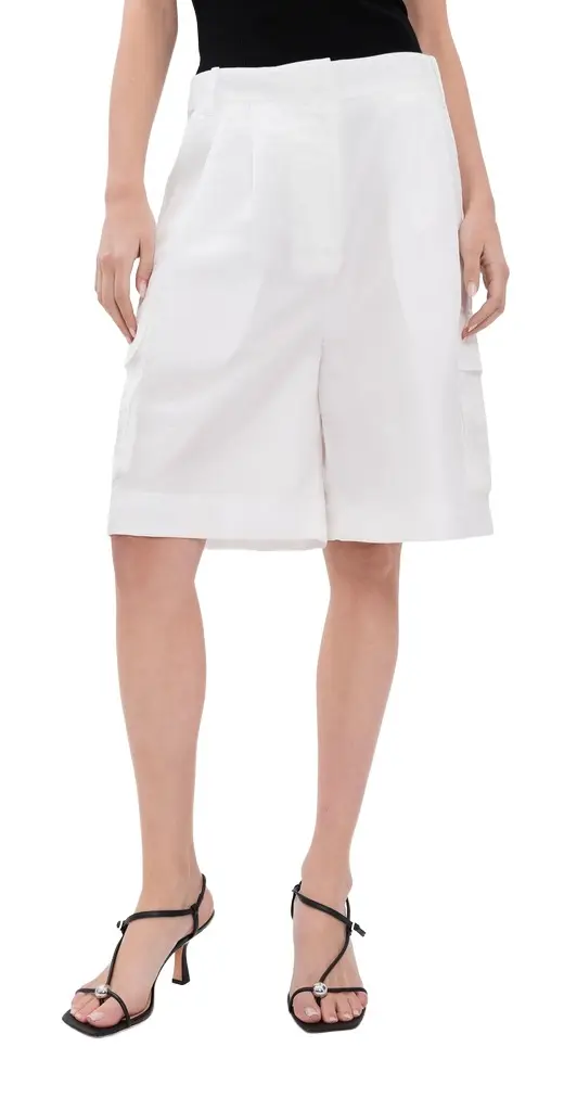 Tibi Crispy Nylon Stella Shorts