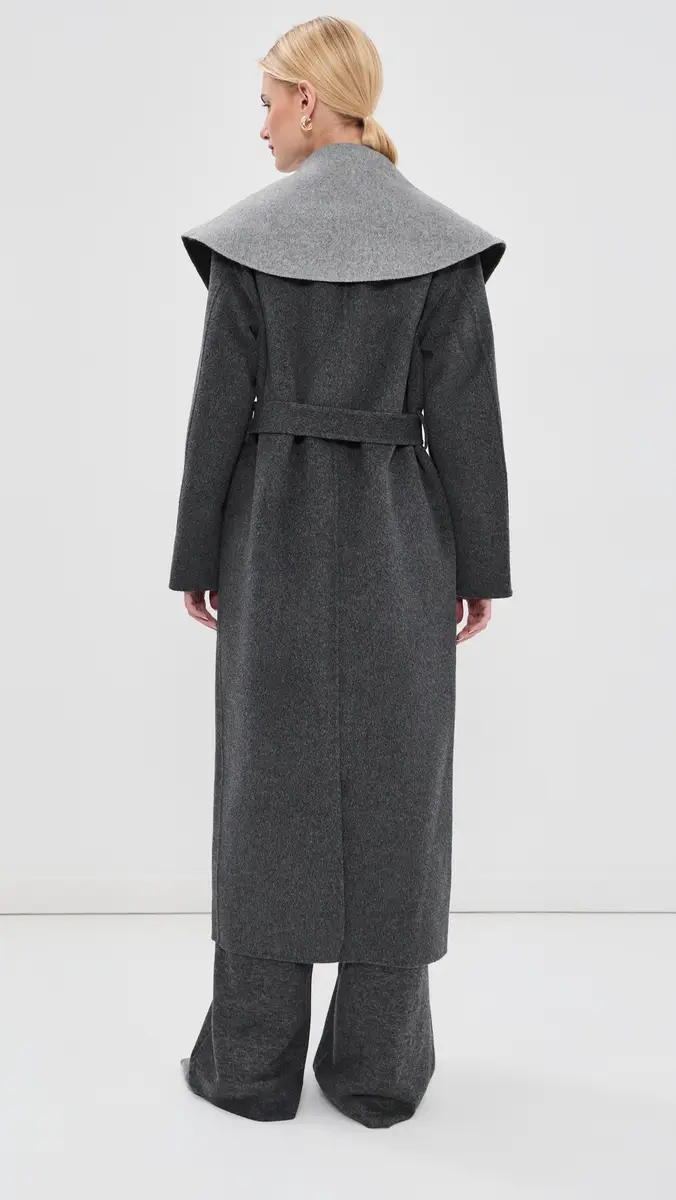 Simkhai Allura Reversible Belted Double-Faced Wool Coat | Thumbnail 3