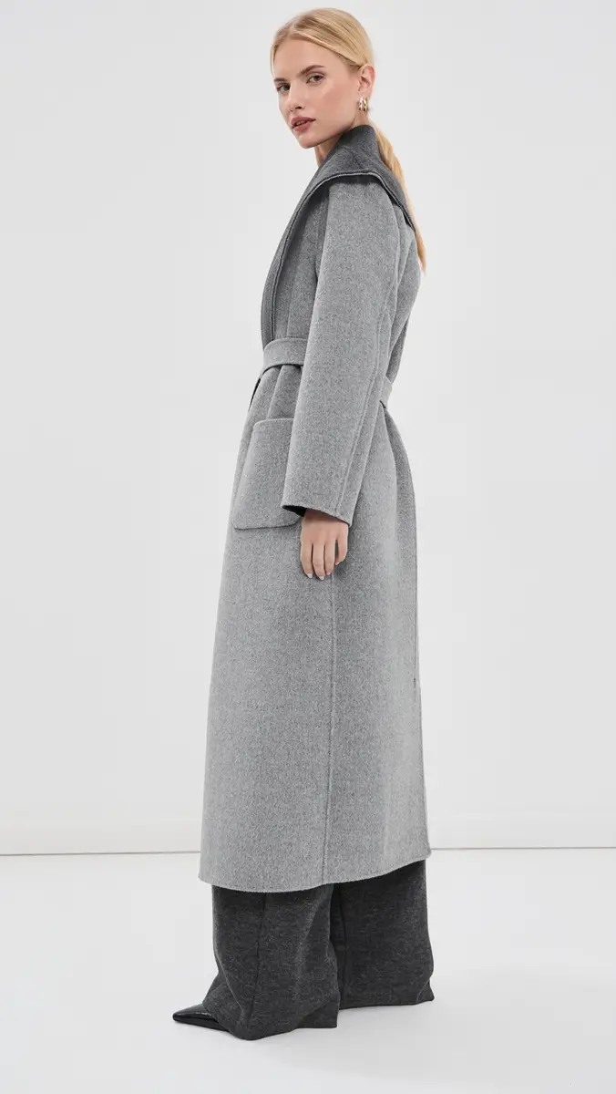 Simkhai Allura Reversible Belted Double-Faced Wool Coat | Thumbnail 4