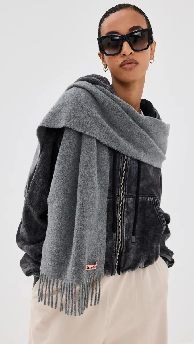 Acne Studios Canada Skinny Wool Scarf | Thumbnail 3