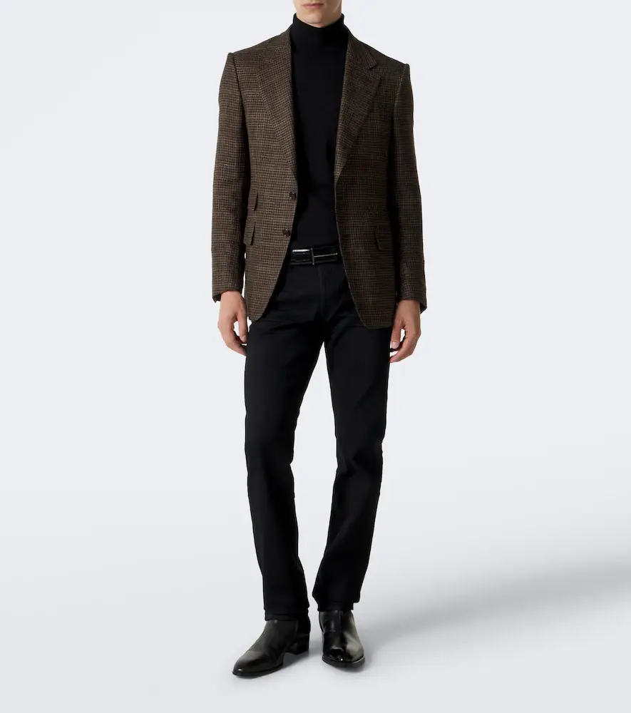 Tom Ford Houndstooth wool, silk, and linen blazer | Thumbnail 5 Tom Ford Houndstooth wool, silk, and linen blazer | Thumbnail 5