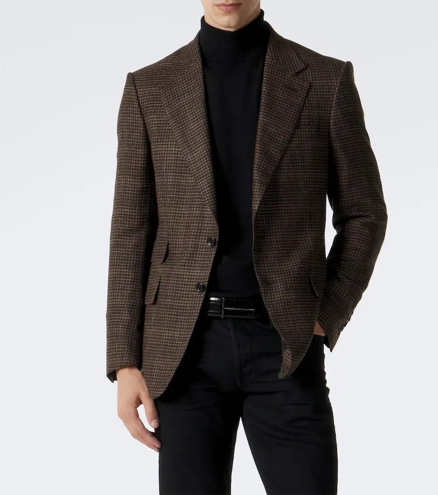Tom Ford Houndstooth wool, silk, and linen blazer | Thumbnail 7 Tom Ford Houndstooth wool, silk, and linen blazer | Thumbnail 7