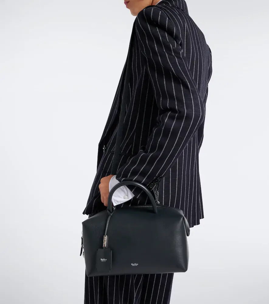 Max Mara Medium leather bowling bag | Thumbnail 4 Max Mara Medium leather bowling bag | Thumbnail 4