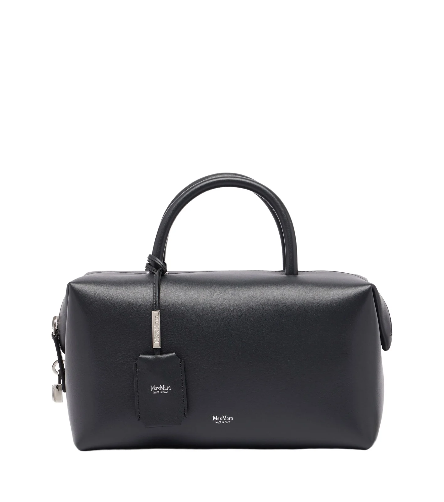Medium leather bowling bag