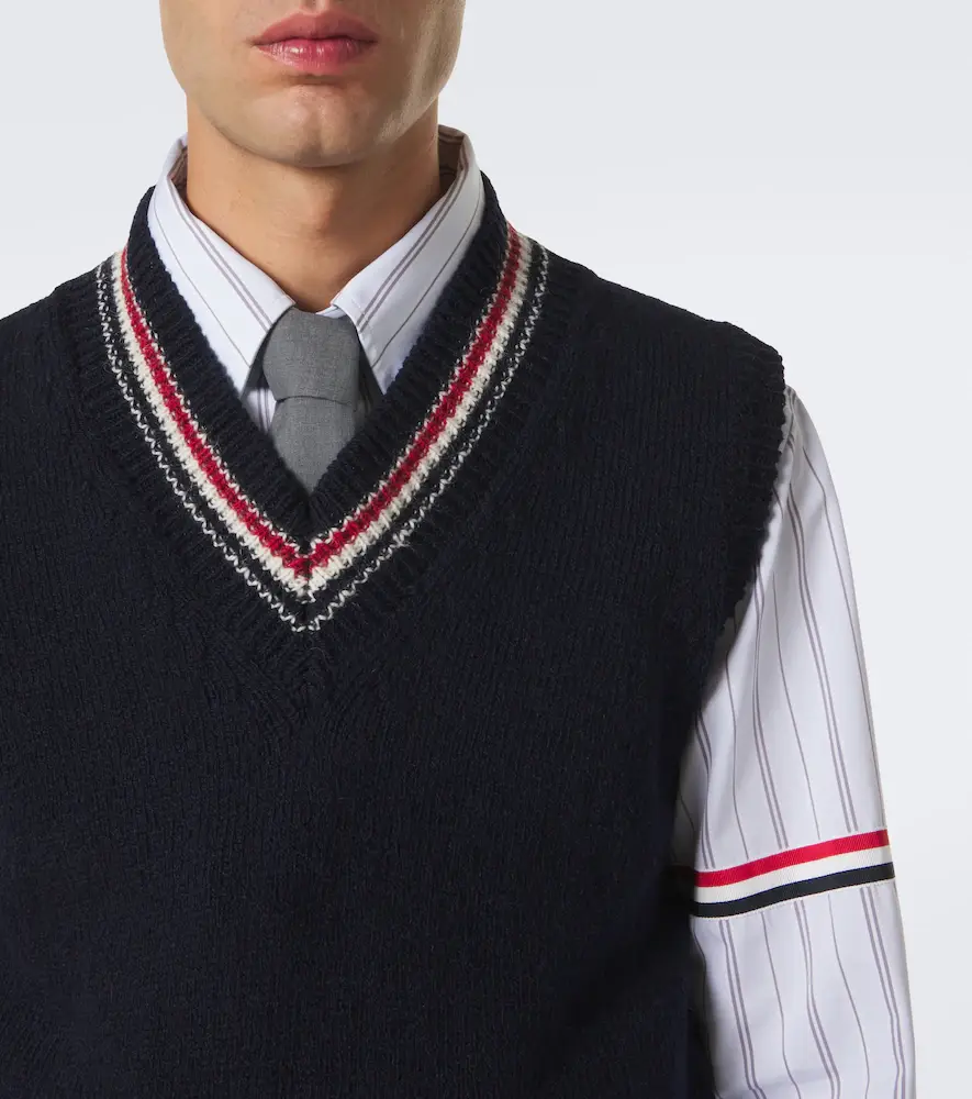 Thom Browne Wool and mohair sweater vest | Thumbnail 4 Thom Browne Wool and mohair sweater vest | Thumbnail 4