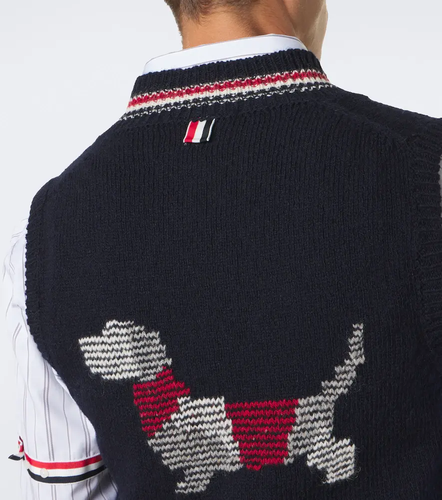 Thom Browne Wool and mohair sweater vest | Thumbnail 5 Thom Browne Wool and mohair sweater vest | Thumbnail 5