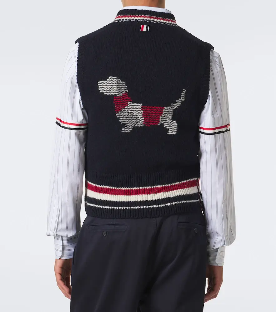 Thom Browne Wool and mohair sweater vest | Thumbnail 6 Thom Browne Wool and mohair sweater vest | Thumbnail 6