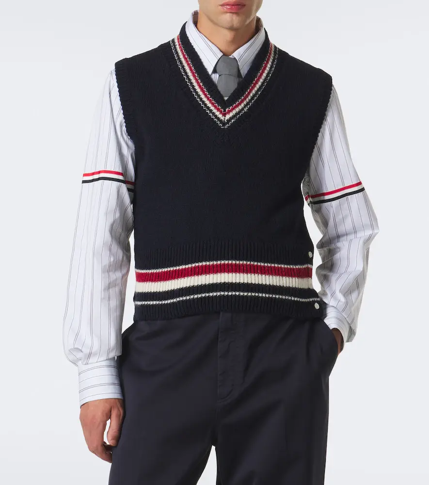 Thom Browne Wool and mohair sweater vest | Thumbnail 7 Thom Browne Wool and mohair sweater vest | Thumbnail 7