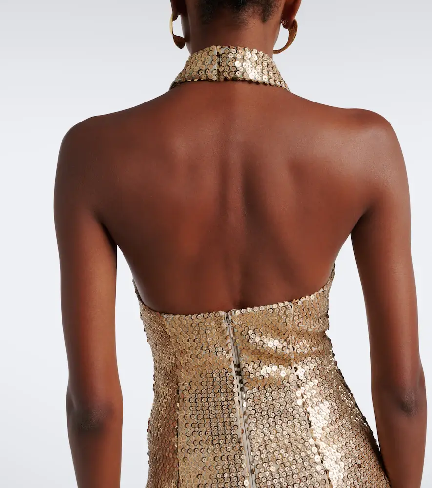 Elie Saab Sequined halterneck gown | Thumbnail 3