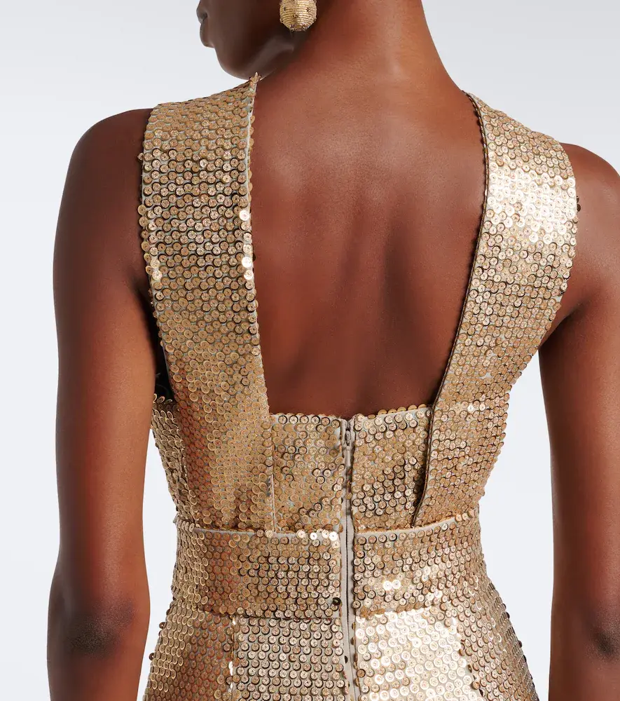 Elie Saab Draped sequined halterneck gown | Thumbnail 2 Elie Saab Draped sequined halterneck gown | Thumbnail 2