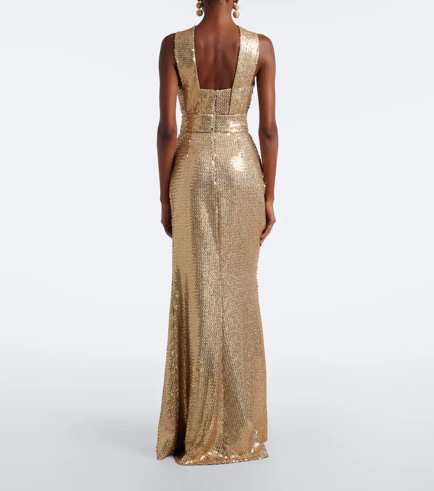 Elie Saab Draped sequined halterneck gown | Thumbnail 5 Elie Saab Draped sequined halterneck gown | Thumbnail 5