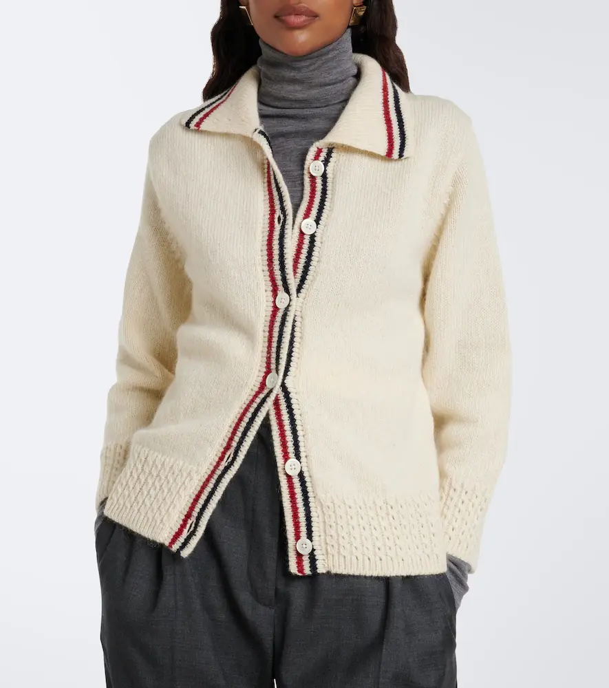 Thom Browne Wool and mohair cardigan | Thumbnail 2 Thom Browne Wool and mohair cardigan | Thumbnail 2
