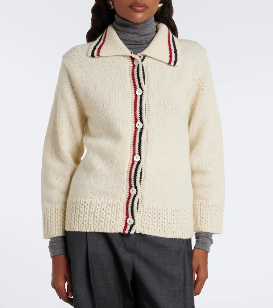 Thom Browne Wool and mohair cardigan | Thumbnail 4 Thom Browne Wool and mohair cardigan | Thumbnail 4