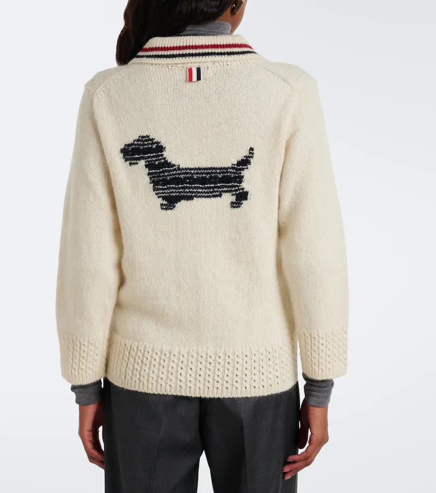Thom Browne Wool and mohair cardigan | Thumbnail 5 Thom Browne Wool and mohair cardigan | Thumbnail 5