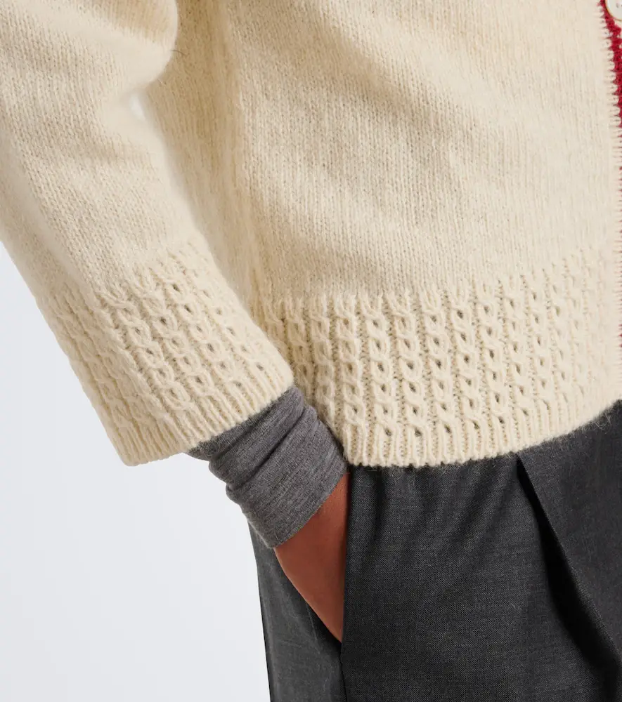 Thom Browne Wool and mohair cardigan | Thumbnail 6 Thom Browne Wool and mohair cardigan | Thumbnail 6