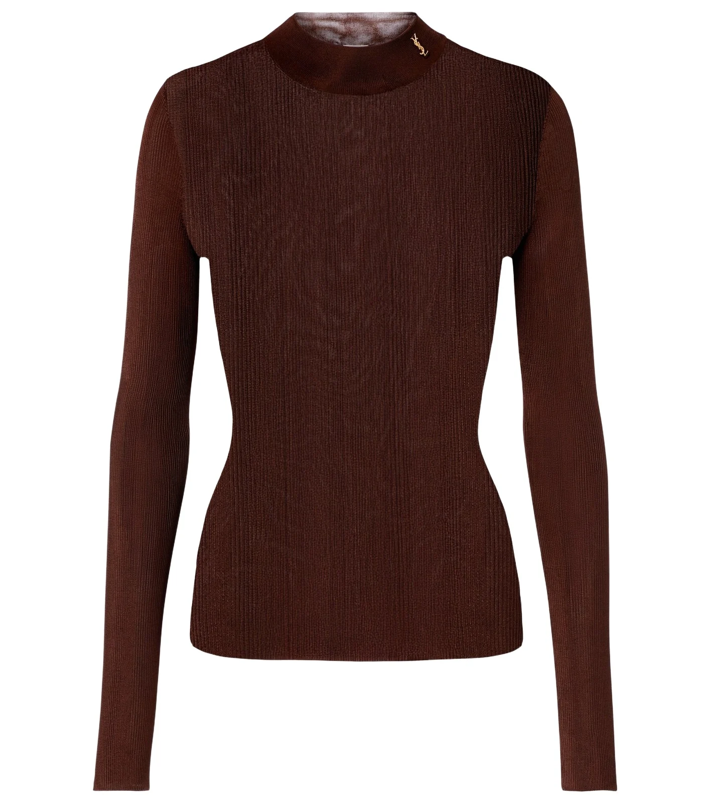 Ribbed-knit silk sweater Ribbed-knit silk sweater