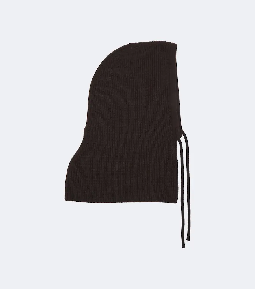 Prada Ribbed-knit wool and cashmere hood | Thumbnail 2 Prada Ribbed-knit wool and cashmere hood | Thumbnail 2