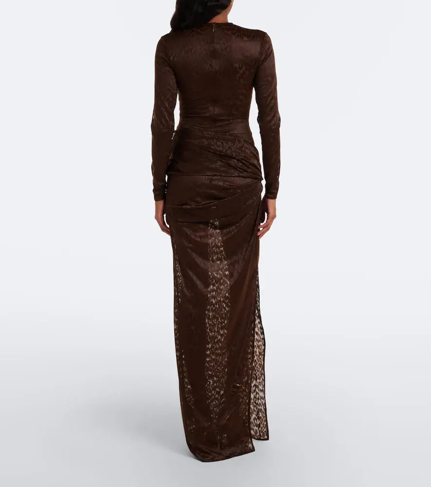 Alex Perry Draped lace maxi skirt | Thumbnail 3 Alex Perry Draped lace maxi skirt | Thumbnail 3