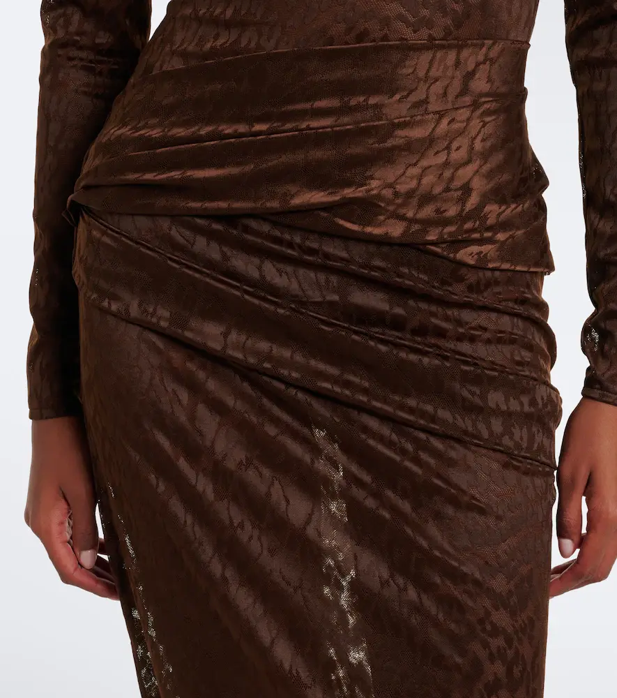 Alex Perry Draped lace maxi skirt | Thumbnail 6 Alex Perry Draped lace maxi skirt | Thumbnail 6