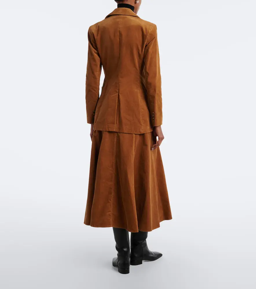 Polo Ralph Lauren Cotton corduroy midi skirt | Thumbnail 4