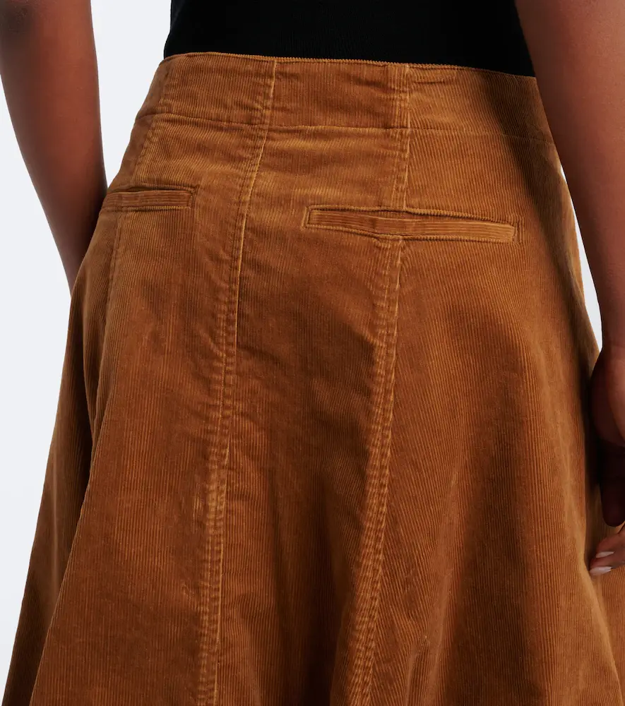 Polo Ralph Lauren Cotton corduroy midi skirt | Thumbnail 5