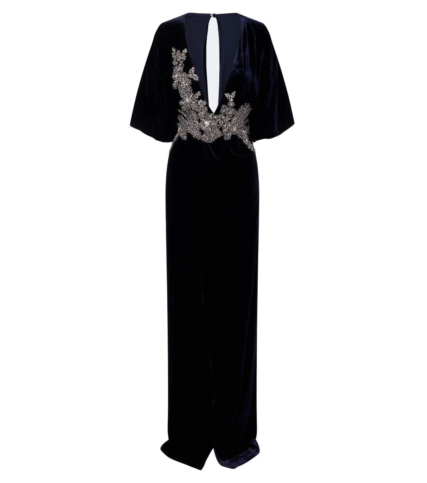 Crystal-embellished velvet gown Crystal-embellished velvet gown