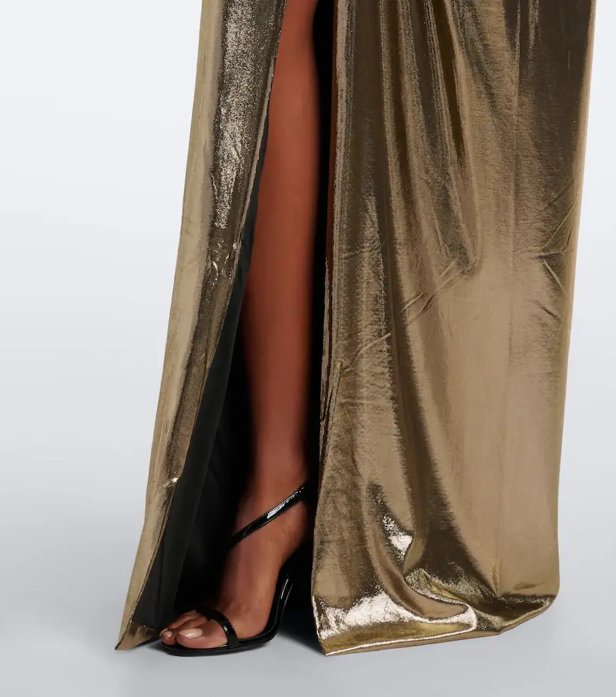 Retrofête Retrofête Anida gathered halterneck gown | Thumbnail 2 Retrofête Retrofête Anida gathered halterneck gown | Thumbnail 2