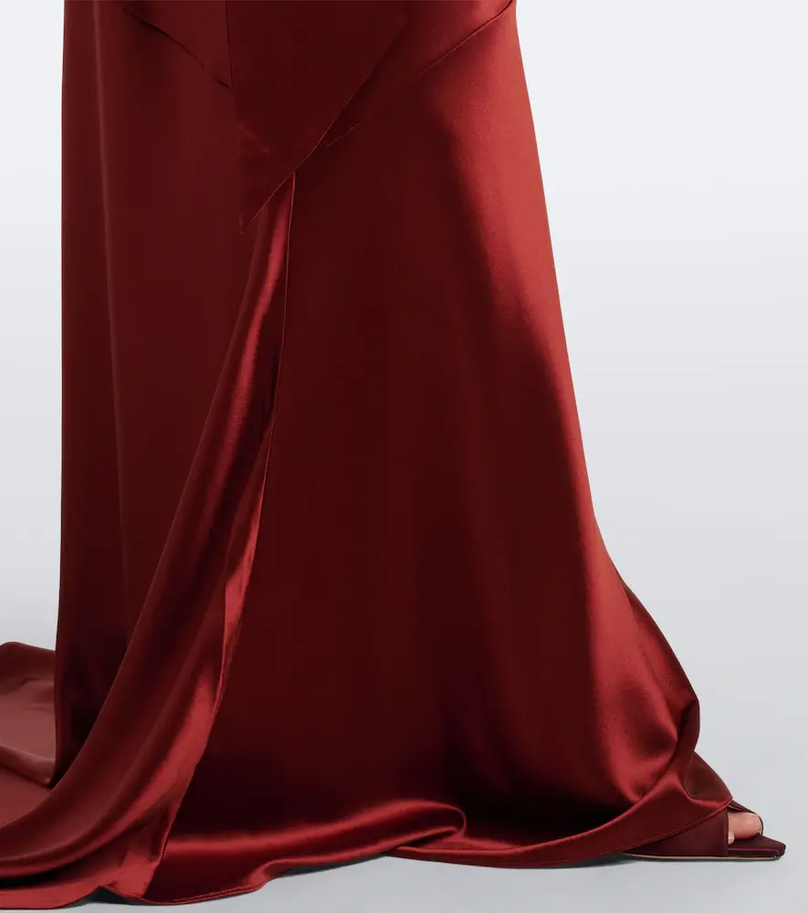 Retrofête Retrofête Melly satin halterneck gown | Thumbnail 5 Retrofête Retrofête Melly satin halterneck gown | Thumbnail 5